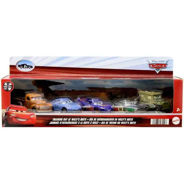 Disney / Pixar Cars Cars 3 Training Day at Willy's Butte [2025] Diecast Car 5-Pack [Smokey, Sally, Fabulous Lighting McQueen, Saludos Amigos Ramone & Sarge]