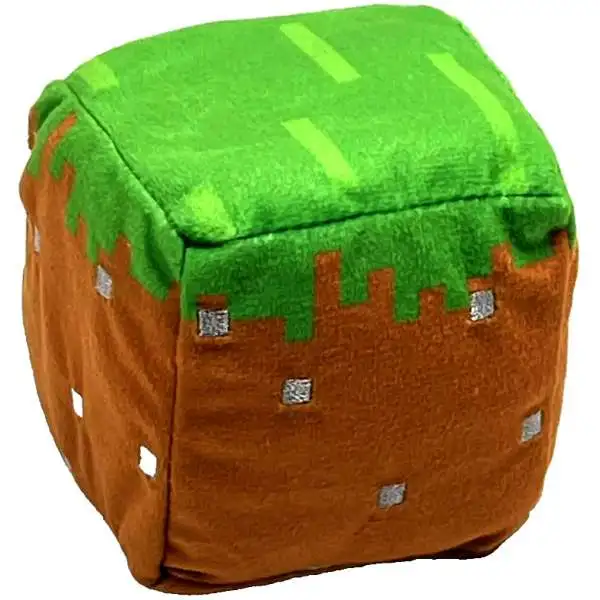Minecraft Basic Blocks Grass Block 3-Inch Mini Plush