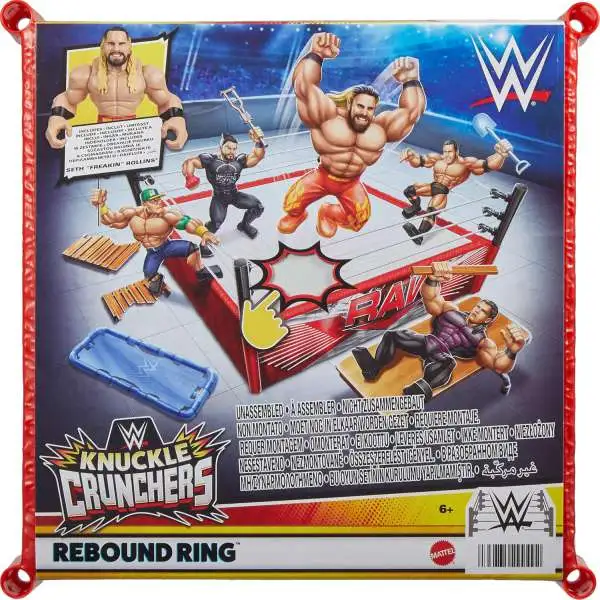 WWE Wrestling Knuckle Crunchers Rebound Ring Playset [with Seth Rollins]