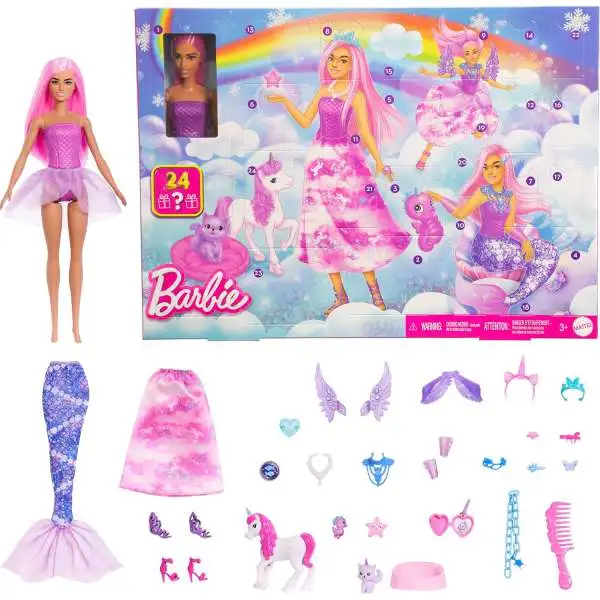 Barbie 2025 Holiday Advent Calendar [24 Clothing & Accessory Surprises]