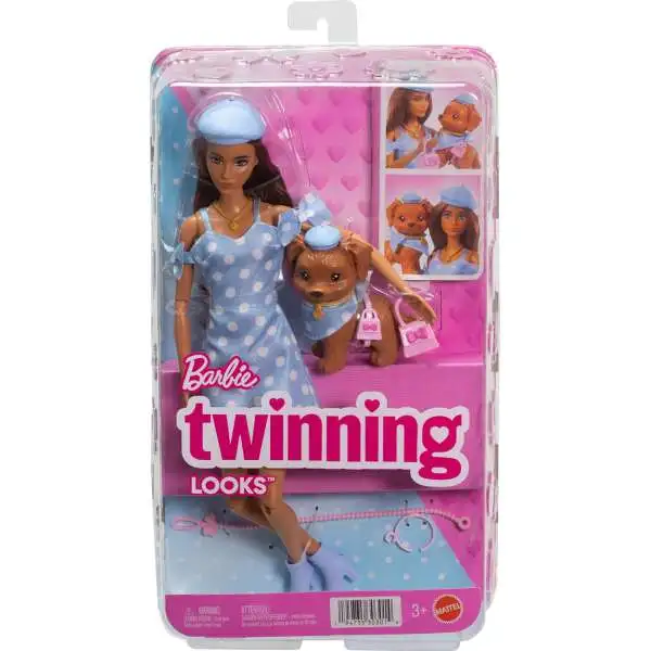 Twinning Looks Barbie Doll [Blue Polka Dot]