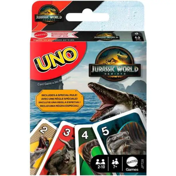 Jurassic World Rebirth UNO Card Game