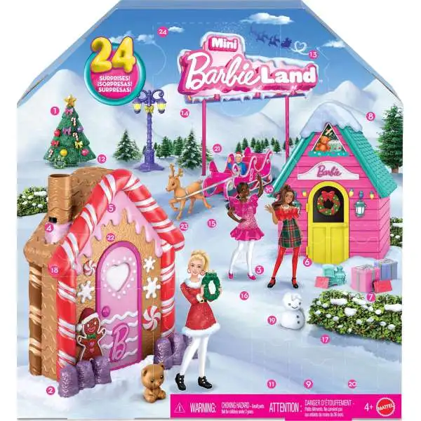 2025 Holiday Mini Barbieland Advent Calendar [24 Surprises!]