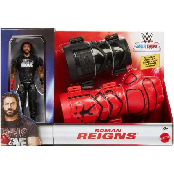 WWE Wrestling Main Event Series Roman Reigns Action Figure & Gauntlets