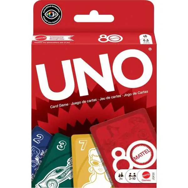 Mattel 80th Annivesary UNO Card Game