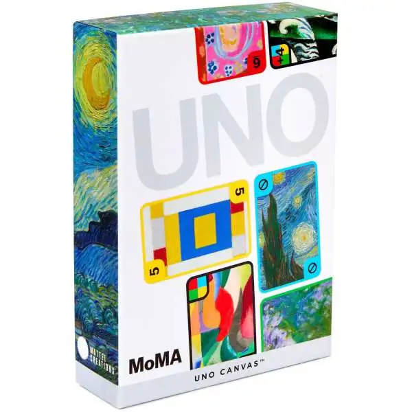 UNO UNO Canvas x MoMA Card Game Mattel Games - ToyWiz