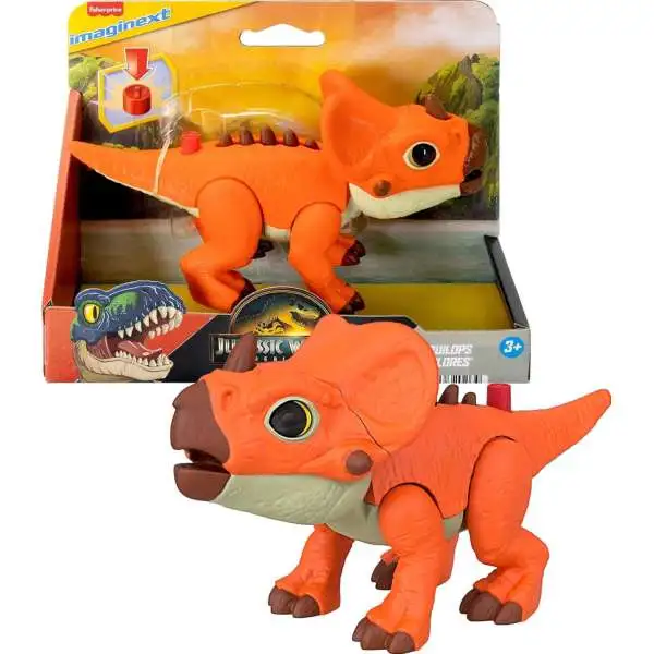 Fisher Price Jurassic World Rebirth Imaginext Aquilops 7.5-Inch Figure