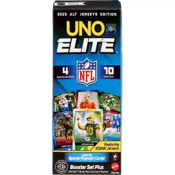 UNO Elite NFL 2025 Alt Jerseys Edition Football Booster Set Plus