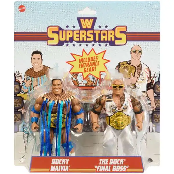 WWE Wrestling Superstars Rocky Maivia & The Rock Action Figure