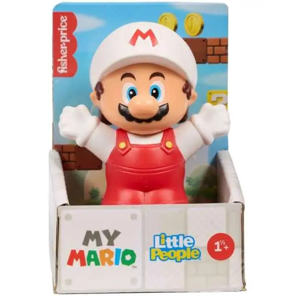 Fisher Price Little People Super Mario My Mario Fire Mario 3-Inch Figure