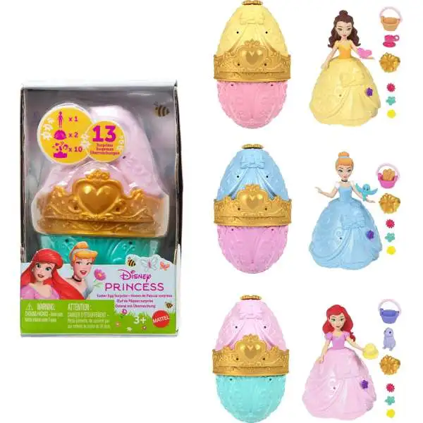 Disney Princess Easter Egg Surprise Mystery Pack [1 Princess, 2 Skirts & 10 Play Accessories]