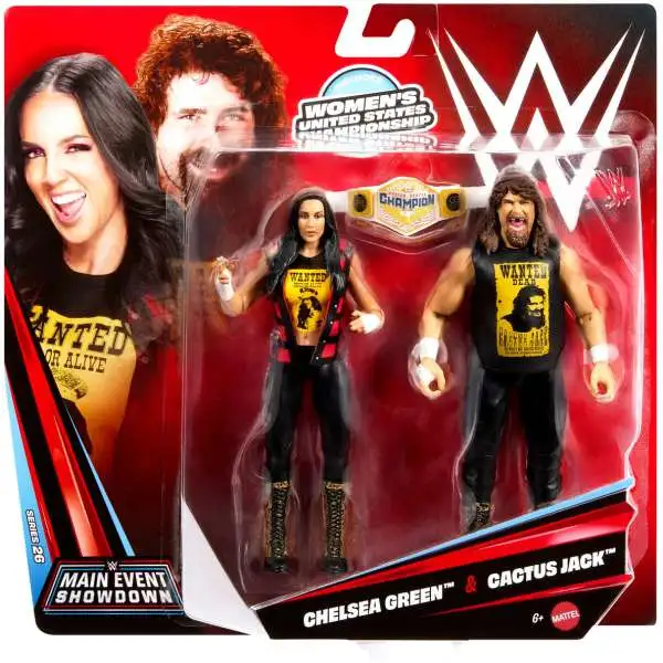 WWE Wrestling Main Event Showdown Series 26 Chelsea Green & Cactus Jack Action Figure 2-Pack