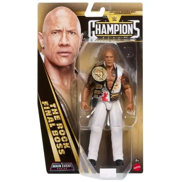 WWE Wrestling Main Event Champions The Rock Final Boss Action Figure