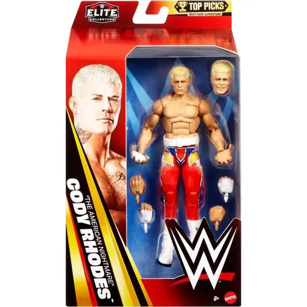 WWE Wrestling Elite 2026 Top Picks Cody Rhodes Action Figure [Red Pants]