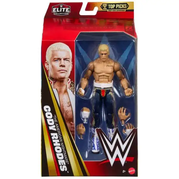 WWE Wrestling Elite 2026 Top Picks Cody Rhodes Action Figure [Blue Pants]
