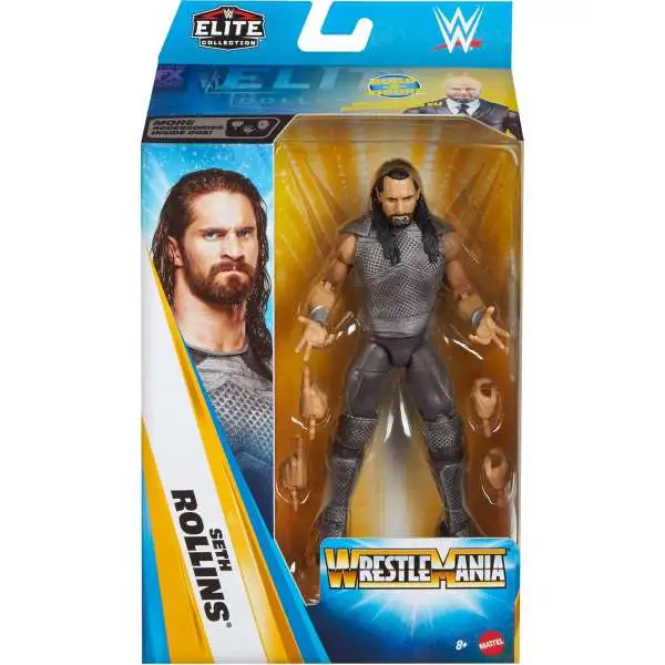 WWE Wrestling Elite Collection Wrestlemania 2026 Seth Rollins Action Figure [Sam Roberts BAF]