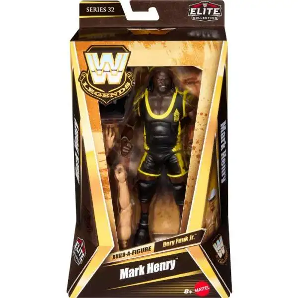 WWE Wrestling Elite Collection Legends Series 32 Mark Henry Action Figure [Includes Build Dory Funk Jr. Piece!]
