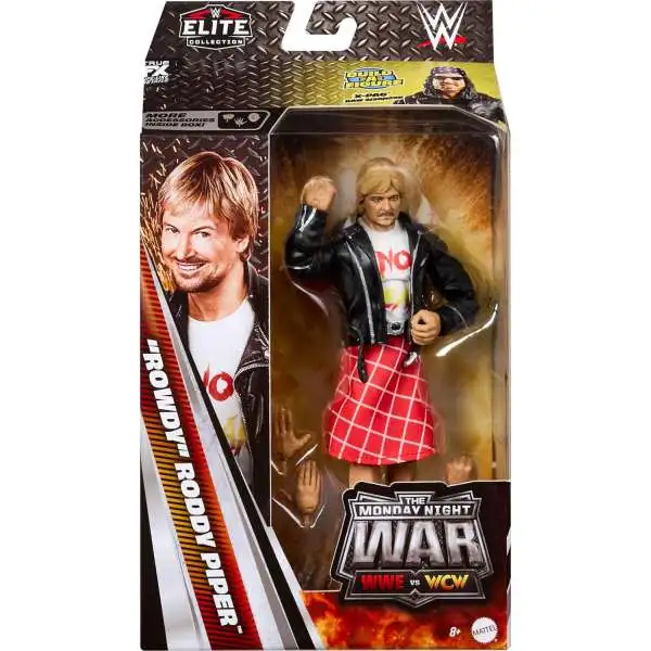 WWE Wrestling Elite Collection Monday Night War "Rowdy" Roddy Piper Action Figure [Build X-Pac!]