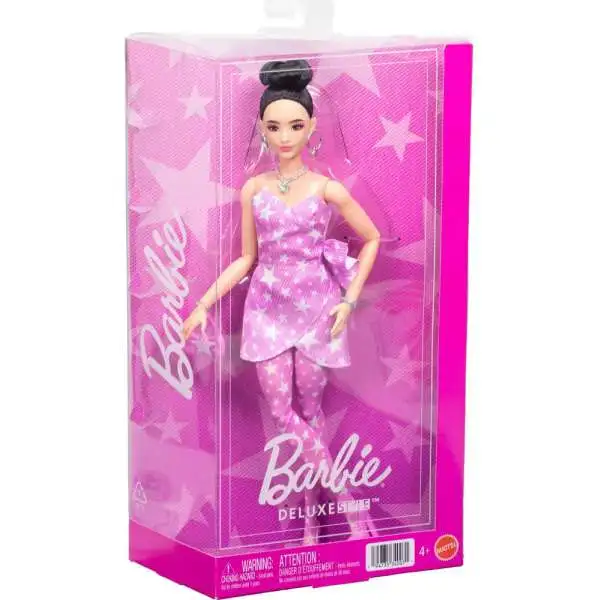 Barbieページ♡ Barbie Deluxe Style Barbie 13.25 Doll 9, Pink Denim Outfit Mattel