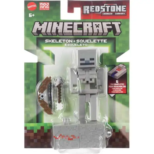 Minecraft Redstone Charged Skeleton Action Figure