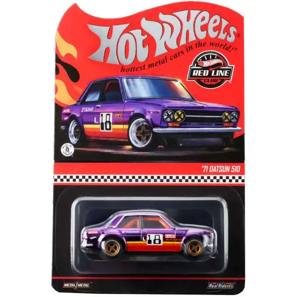 Hot Wheels Red Line Club (RLC) '71 Datsun 510 Exclusive Die Cast Car