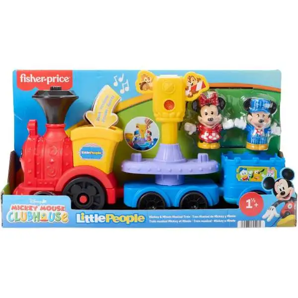 Fisher Price Disney Mickey Mouse Clubhouse Little People Mickey & Minnie Musical Train Playset