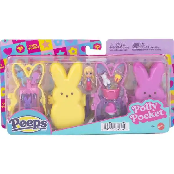 Polly Pocket Peeps Micro Playset [Yellow & Pink]