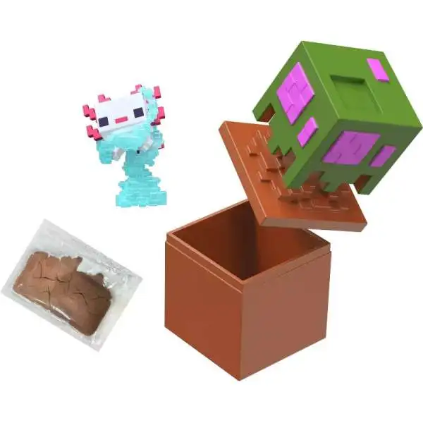 Minecraft Mini Mode Bloom Blocks Axolotl Mini Figure