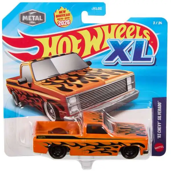Hot Wheels XL '83 Chevy Silverado Die Cast Car #3/24