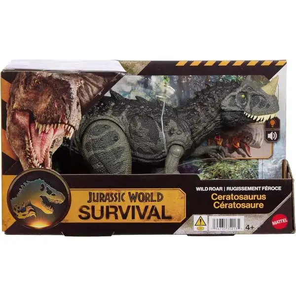 Jurassic World Survival Wild Roar Ceratosaurus Action Figure