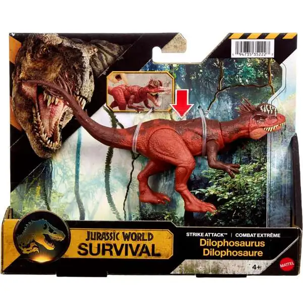 Jurassic World Survival Strike Attack Dilophosaurus Action Figure