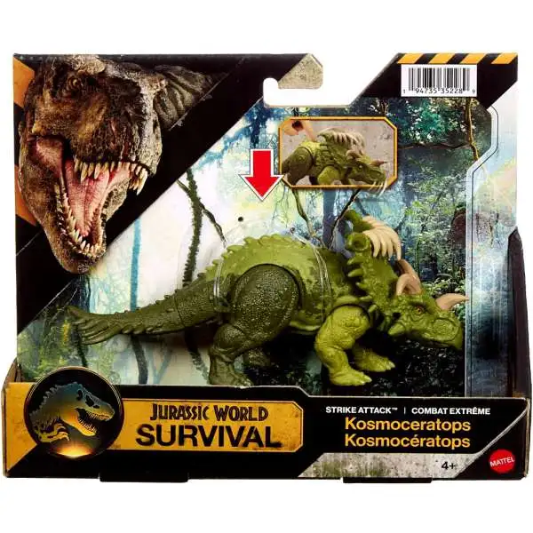 Jurassic World Survival Strike Attack Kosmoceratops Action Figure