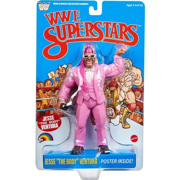 WWE Wrestling LJN Wrestling Superstars Jesse "The Body" Ventura Action Figure