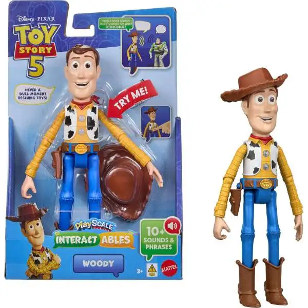 Disney / Pixar Toy Story 5 Playscale Interactables Woody 7-Inch Talking Figure