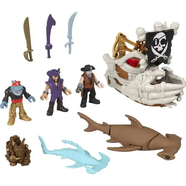 Fisher Price Imaginext Billy Bones Boat Bundle Figure Set - ToyWiz