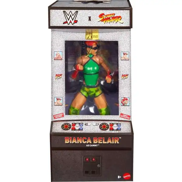 WWE Wrestling X Street Fighter Bianca Belair as Cammy Action Figure & Accessories
