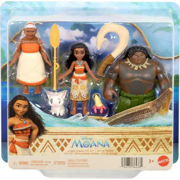 Disney Moana Moana, Maui Gramma Tala 3.5 Action Figure 3-Pack with