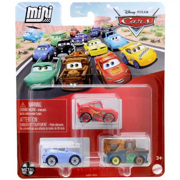 Disney Pixar Cars Die Cast Metal Mini Racers Sally, McQueen Mater