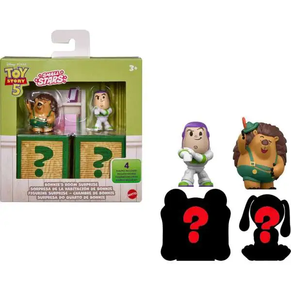 Disney / Pixar Toy Story 5 Small Stars Bonnie's Room Suprise 1.75-Inch Mini Figure 4-Pack [Buzz, Picklepants & 2x Mystery]