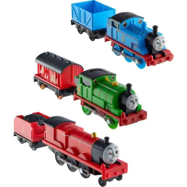 Fisher Price Thomas & Friends Motorized Engine Thomas, Percy & James Exclusive Train Figure Multipack
