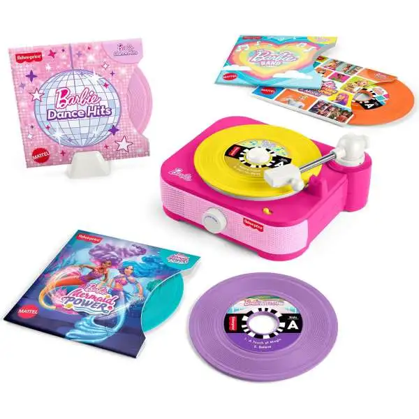 Fisher Price Barbie Record Player Playset [Includes 5 Albums!]