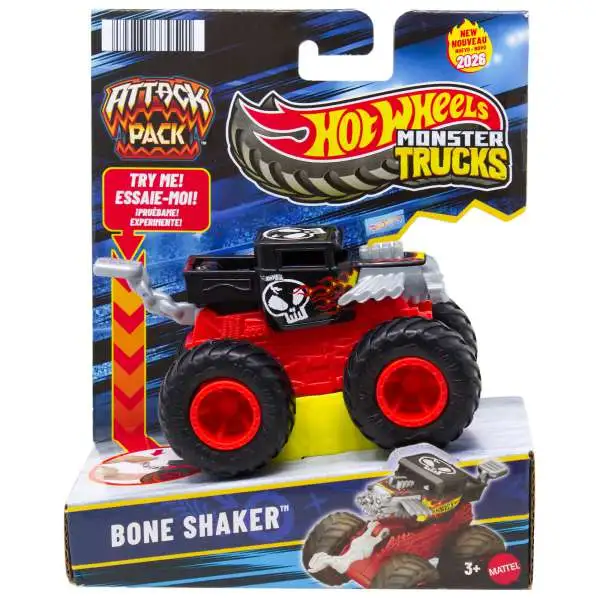 Hot Wheels Monster Trucks Attack Pack Bone Shaker 164 Vehicle