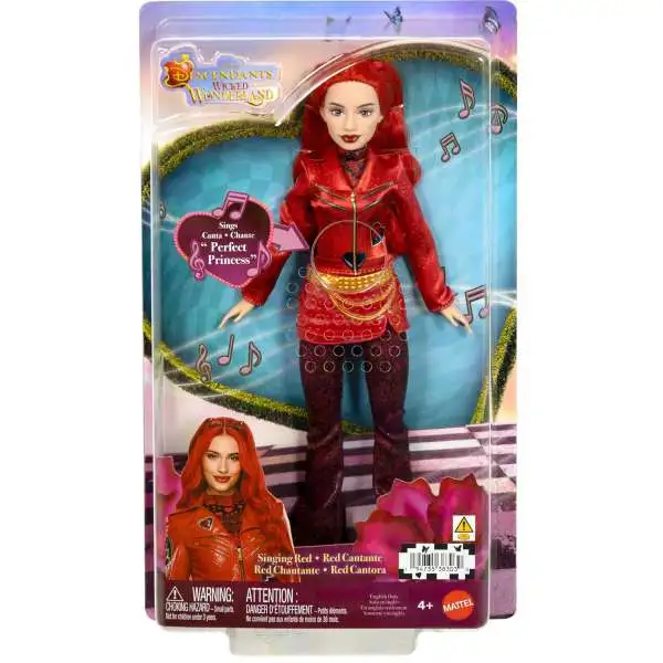 Disney Descendants Wicked Wonderland Singing Red Fashion Doll
