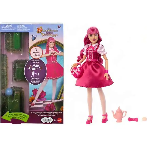 Disney Descendants Wicked Wonderland Tea Party Reveal Pink Surprise Doll [7 Surprises!]