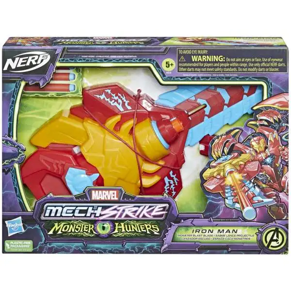 Marvel Nerf Mech Strike Monster Hunters Iron Man Monster Blast Blade Exclusive