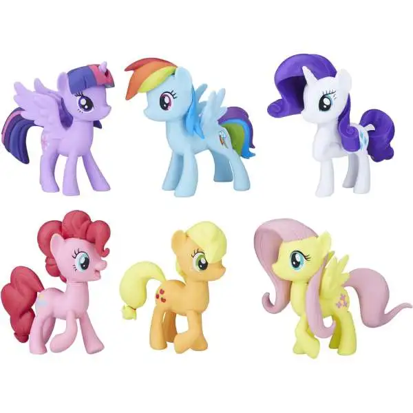 My Little Pony Meet the Mane 6 Ponies Figure Collection 6-Pack [Damaged Package]