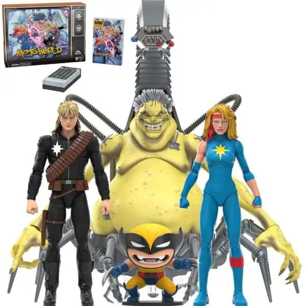 Marvel Legends Mojo World Exclusive Action Figure 4-Pack [Longshot, Mojo, Dazzler & Wolverine Slug]