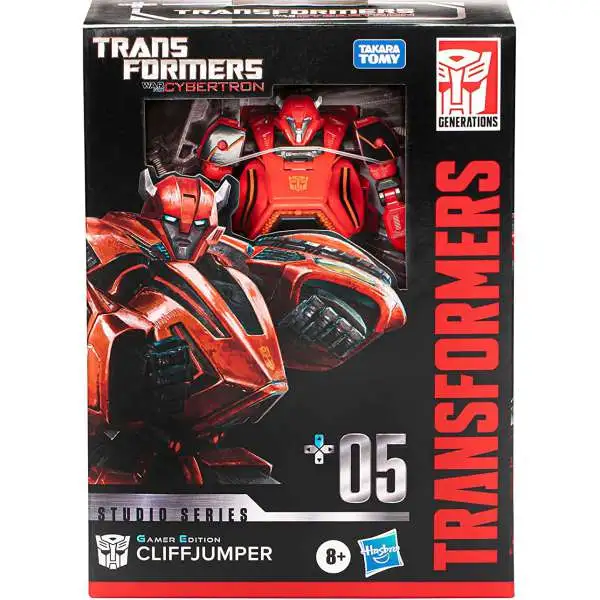 Transformers Generations Studio Series Cliffjumper Deluxe Action Figure #05 [Gamer Edition, War for Cybertron]