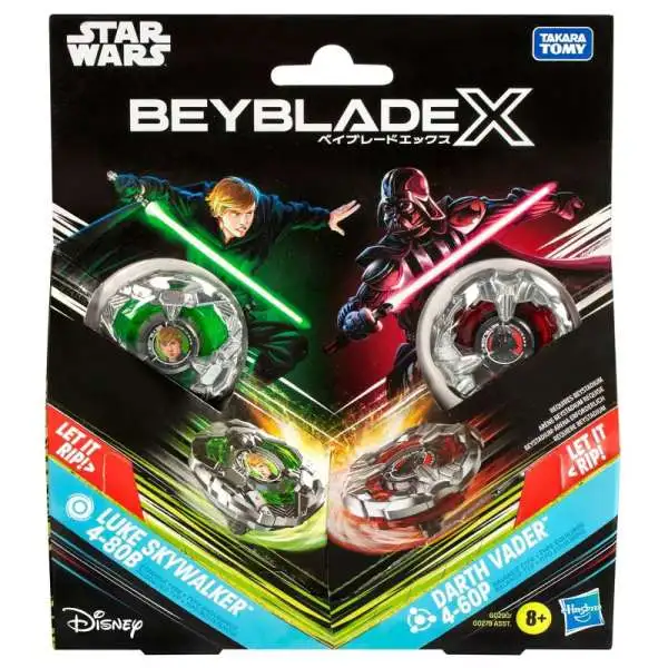 Beyblade X Star Wars Luke Skywalker 4-80B & Darth Vader 4-60P Multi-Pack Set