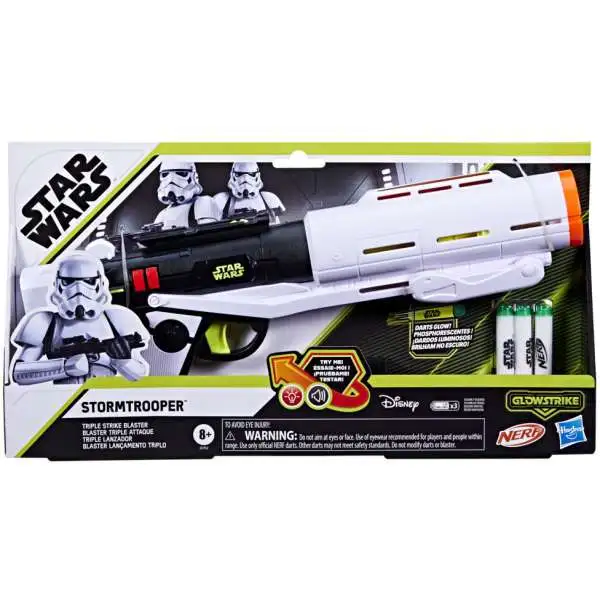 Star Wars Nerf GlowStrike Stormtrooper Triple Strike Blaster